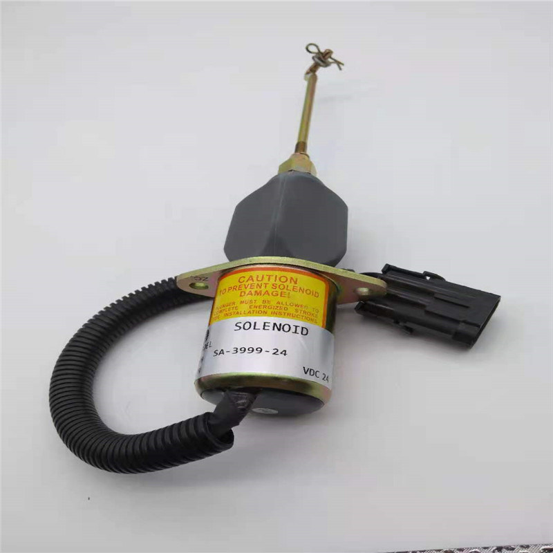 SA-3999-24 Stop Solenoid Valve Cocok Untuk Cummins Woodword Diesel Engine Black Plug