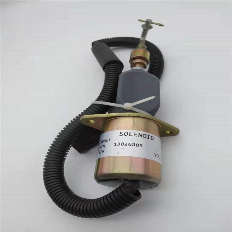 13026889 Stop Solenoid Valve Cocok Untuk Bagian Mesin Diesel DEUTZ 226B Black Plug 24V