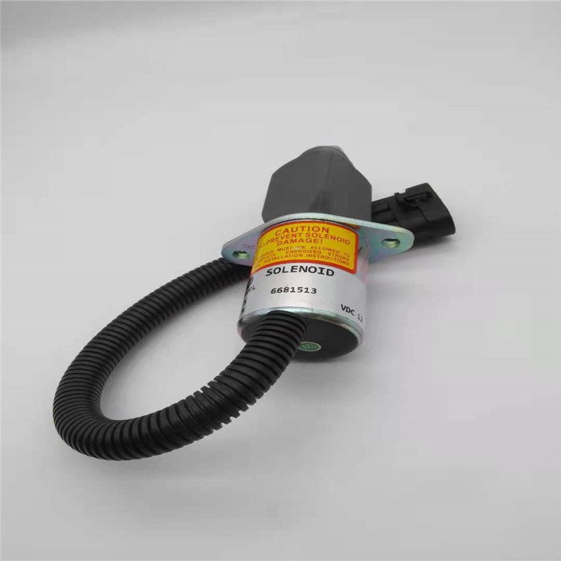 6681513 Stop Solenoid Valve Cocok Untuk Cummins Bobcat Skid Steer Loader 751 753 12V