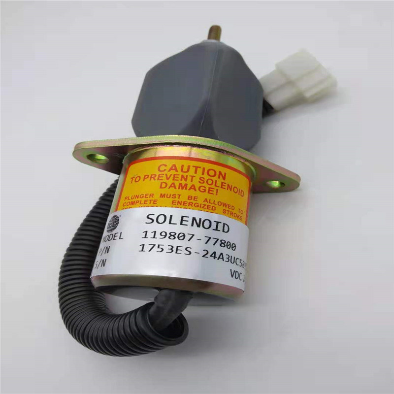 1753ES-24A3UC5B1S1/119807-77800 Stop Solenoid Valve Cocok Untuk YANMAR 4TNE98/94/C88