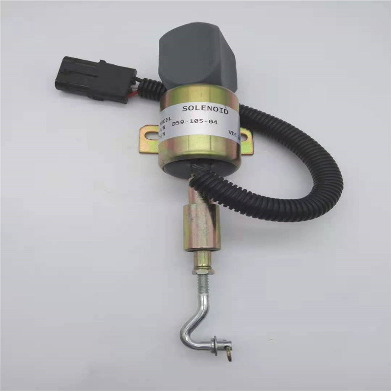 D59-105-04 24V Stop Solenoid Valve Cocok Untuk Generator Diesel WOODWORD 6114