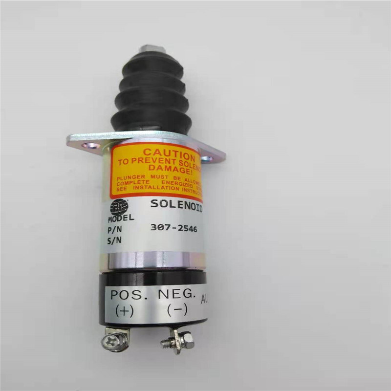 307-2546 Stop Solenoid Valve Cocok Untuk Suku Cadang Excavator Mesin Woodword 24V