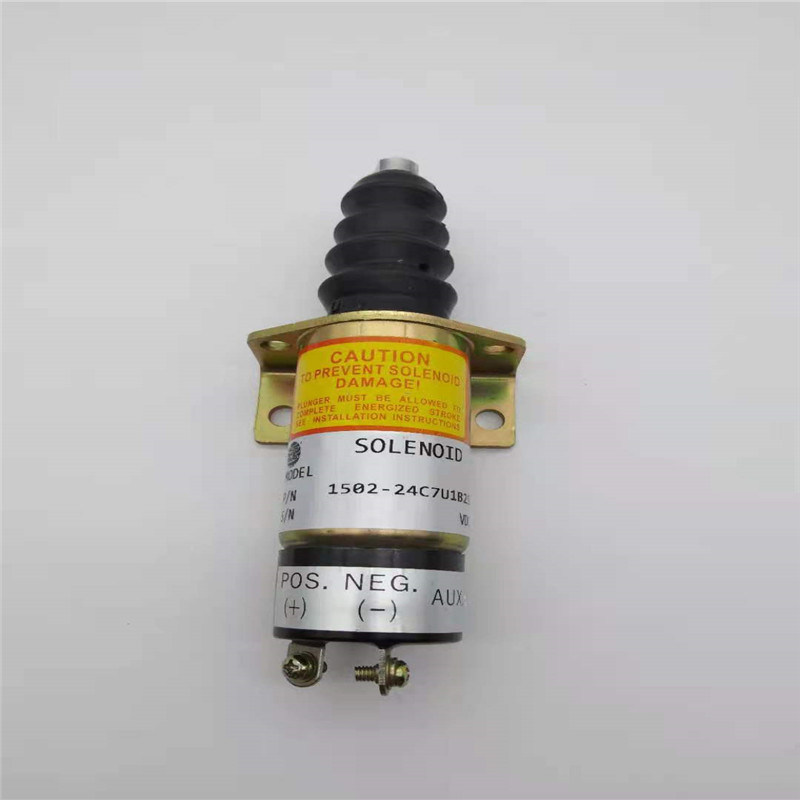 1502-24C7U1B2S1 Stop Solenoid Valve Cocok Untuk Suku Cadang Mesin Excavator Woodward 24V