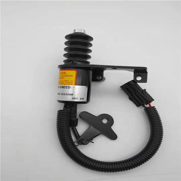 B7648-1115100 Stop Solenoid Valve Cocok Untuk Bagian Excavator Mesin YUCHAI 24V