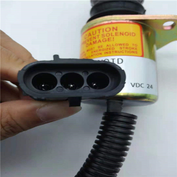 SA-3799-24 Stop Solenoid Valve Cocok Untuk Mesin Excavator Hitachi / Komatsu / Katel