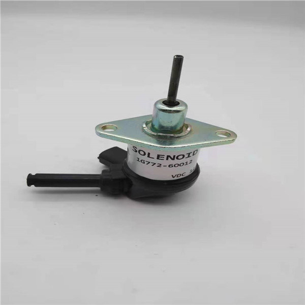 1G772-60012 Stop Solenoid Valve Cocok Untuk Bagian Excavator / Harvester Kubota V3300 V3800