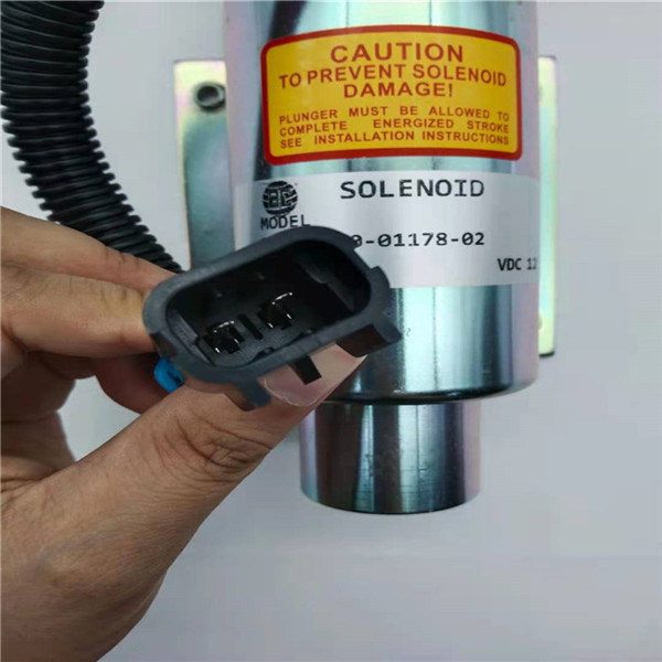 10-01178-02 stop Solenoid Valve SPEED CONTROL 12V untuk mesin Excavator V2203 Carrier