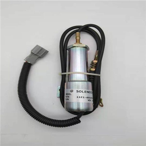 11E1-60100-24 Stop Solenoid Valve Cocok Untuk Excavator Daewoo Doosan DH220-5 24V
