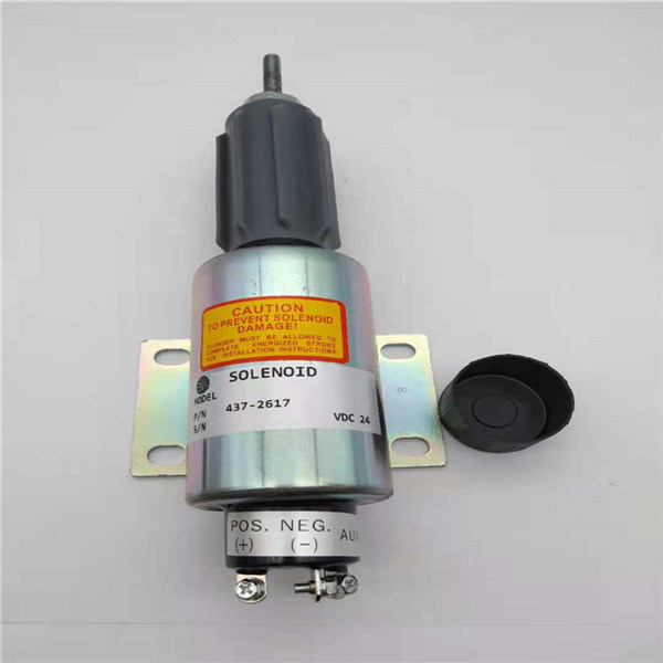 437-2617 2370-24E6U1B5S1A Stop Solenoid Valve Cocok Untuk Mesin Excavator Perkins 24V