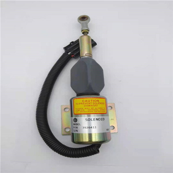 3926411 / SA-4257-12 Stop Solenoid Valve Cocok Untuk Suku Cadang Mesin Excavator Cummins 6CT