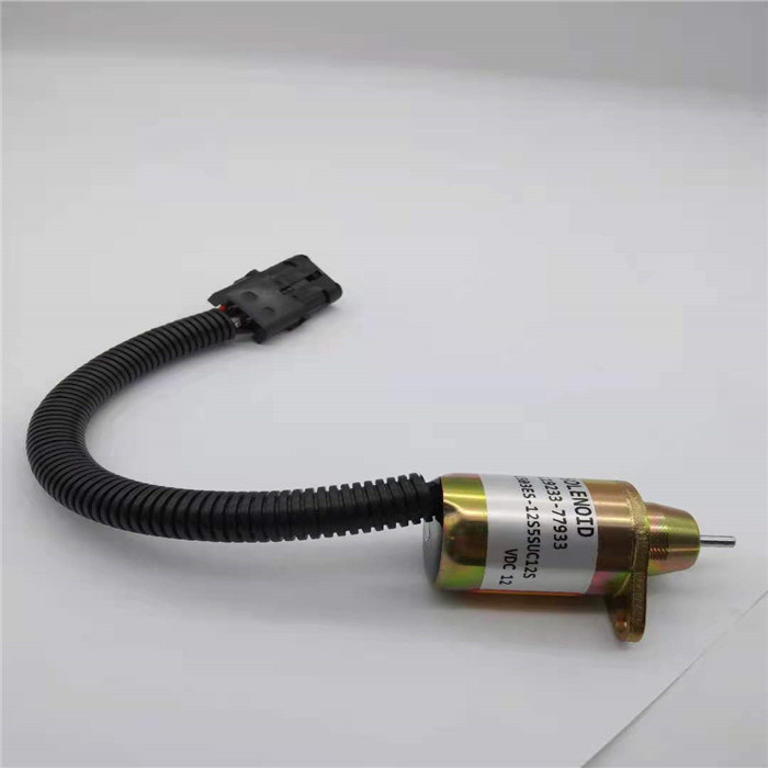 1503ES-12S5SUC12S 12V Cocok untuk Yanmar Stop Solenoid Valve 119233-77933 Fuel Shut Off Solenoid