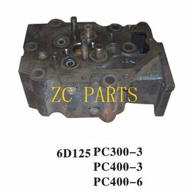 6151-12-1100 Kepala Silinder Mesin Cocok Untuk 6D125 Komatsu PC300-3 PC400-3 PC400-6