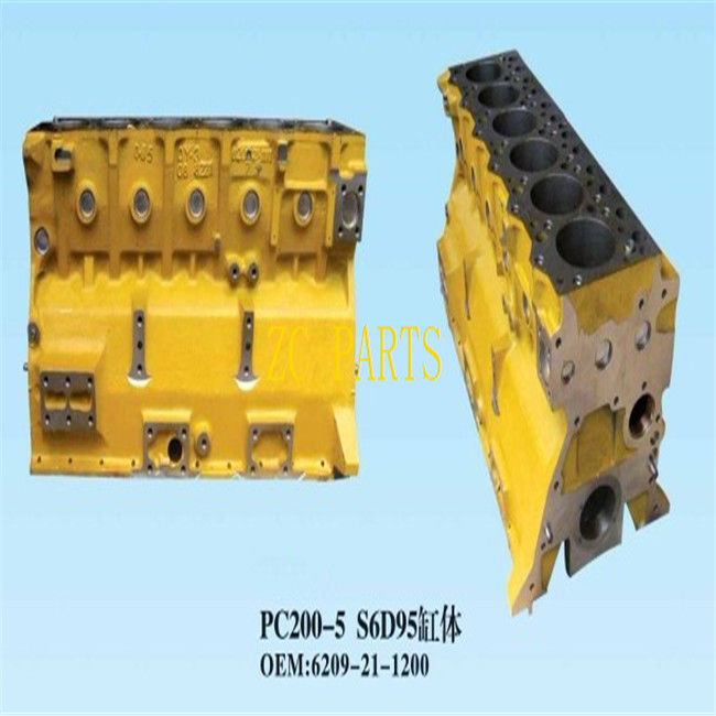 Blok Silinder Mesin 6D95 6209-21-1200 6209-21-1100 Cocok Untuk PC200-5