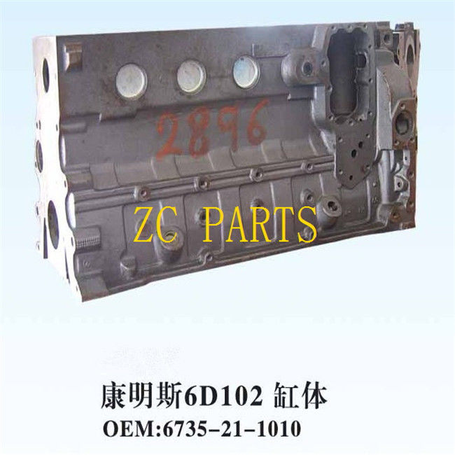PC200-7 Blok Silinder Diesel 6735-21-1010 Cocok Untuk Mesin 6BT 6D102